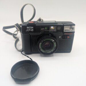 Vintage Ricoh AF-5 Point & Shoot 35mm Film Camera with Strap - Tested